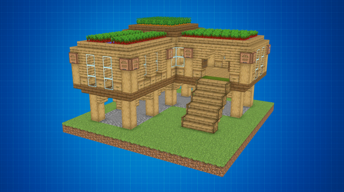 Minecraft Farm and Storage Base