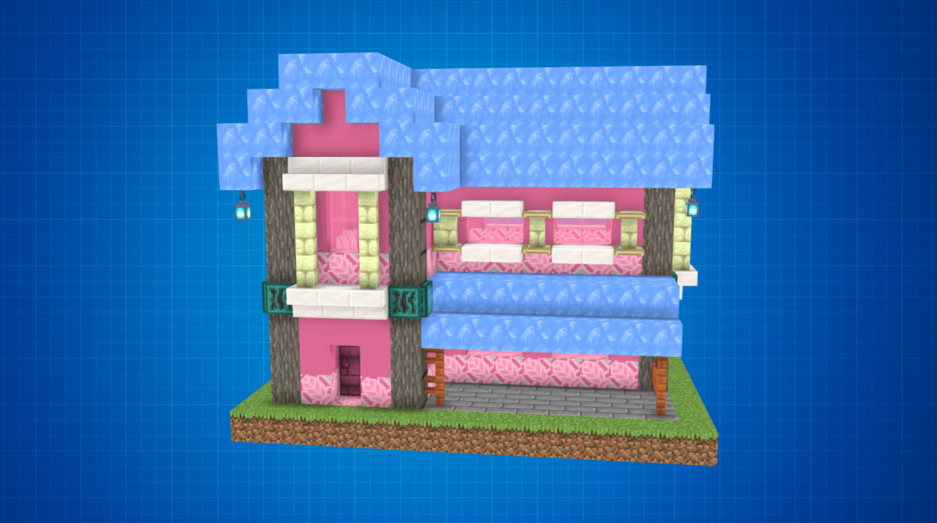 Minecraft Fantasy Ice House